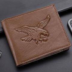 Eagle Pattern Embossed 3D Men's Wallet Credit Card Holder
