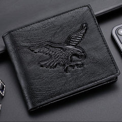 Eagle Pattern Embossed 3D Men's Wallet Credit Card Holder