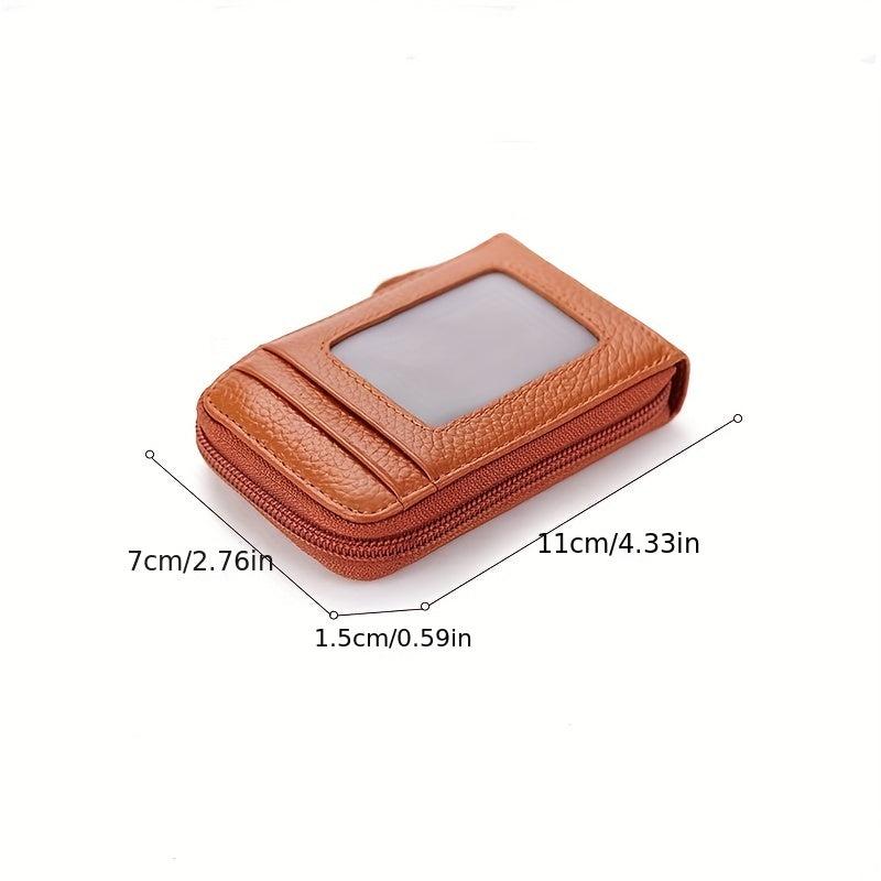 Men's First Layer Cowhide RFID Anti theft Card Holder