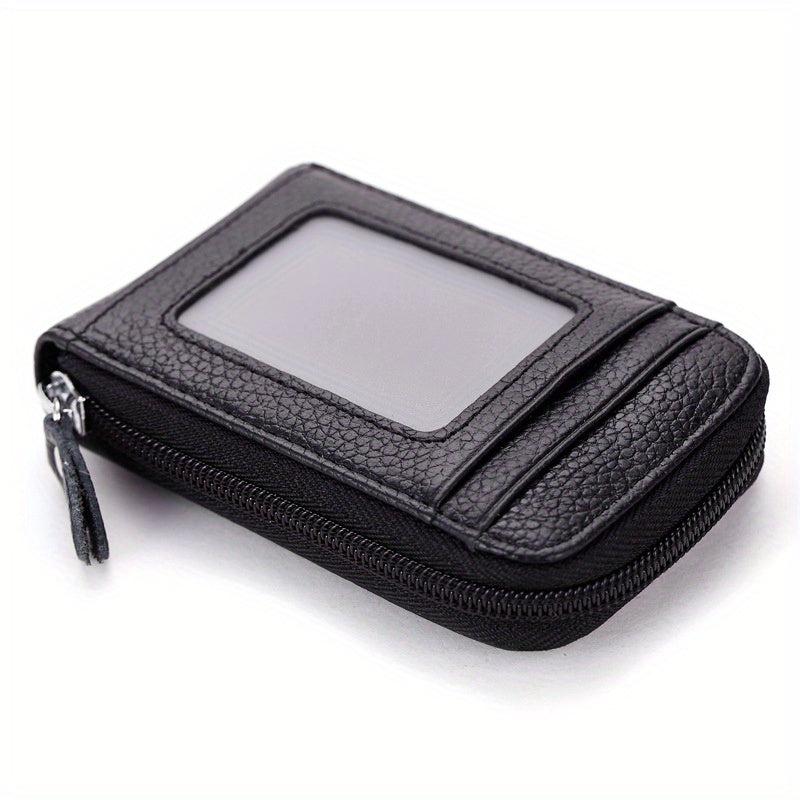 Men's First Layer Cowhide RFID Anti theft Card Holder