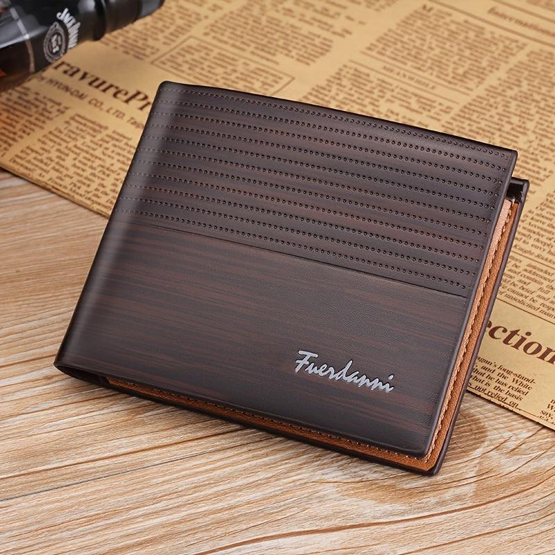 European Style Men Wallet Embossed Tree Trim Cross Wallet