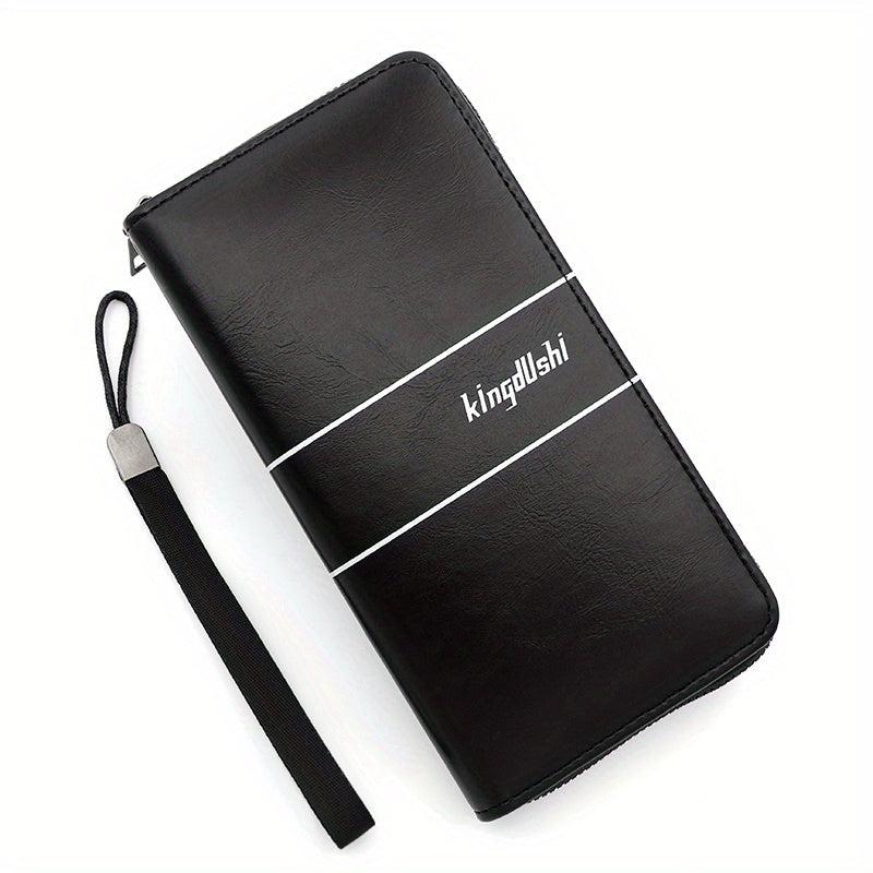 PU Leather Zipper Handbag Large Capacity Business Handbag