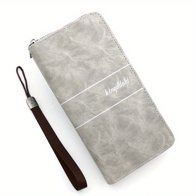 PU Leather Zipper Handbag Large Capacity Business Handbag