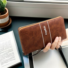 PU Leather Zipper Handbag Large Capacity Business Handbag