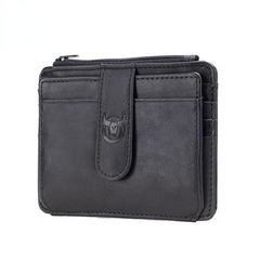 Leather Zipper Wallet Large Capacity Card Holder