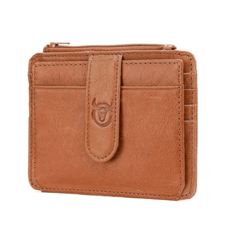Leather Zipper Wallet Large Capacity Card Holder