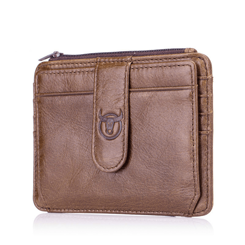Leather Zipper Wallet Large Capacity Card Holder