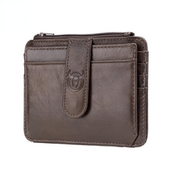 Leather Zipper Wallet Large Capacity Card Holder