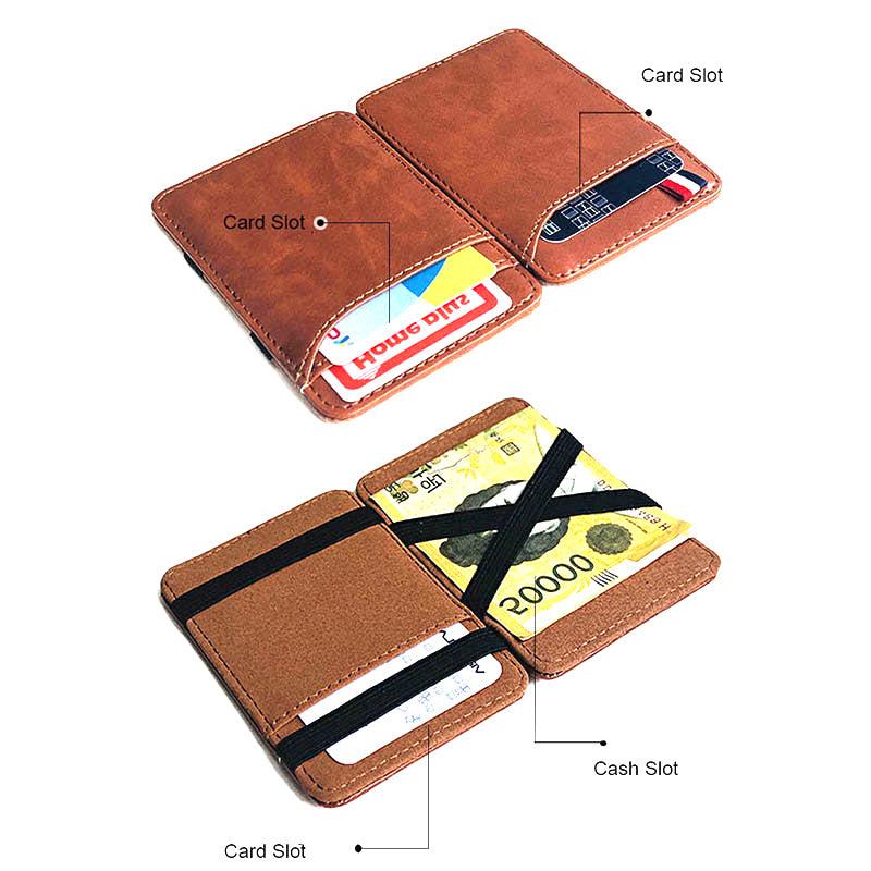 Vintage Leather Wallet Coin Purse Ultra Thin Credit Card Bank Card Holder
