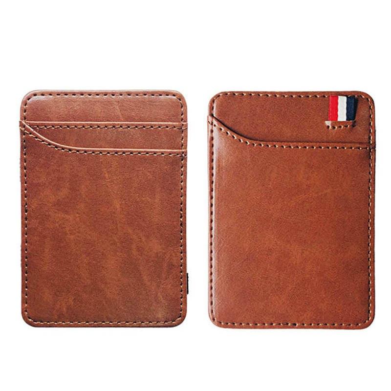 Vintage Leather Wallet Coin Purse Ultra Thin Credit Card Bank Card Holder