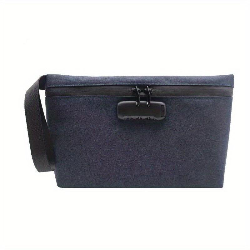 Men's Casual Clutch Bag With Password Lock Business Trip Deodorant Storage