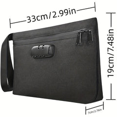 Men's Casual Clutch Bag With Password Lock Business Trip Deodorant Storage