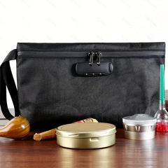 Men's Casual Clutch Bag With Password Lock Business Trip Deodorant Storage