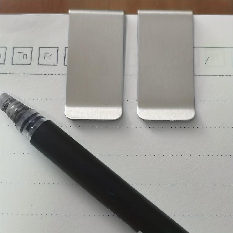 6pcs Stainless Steel Money Clip Credit Card Cash Holder