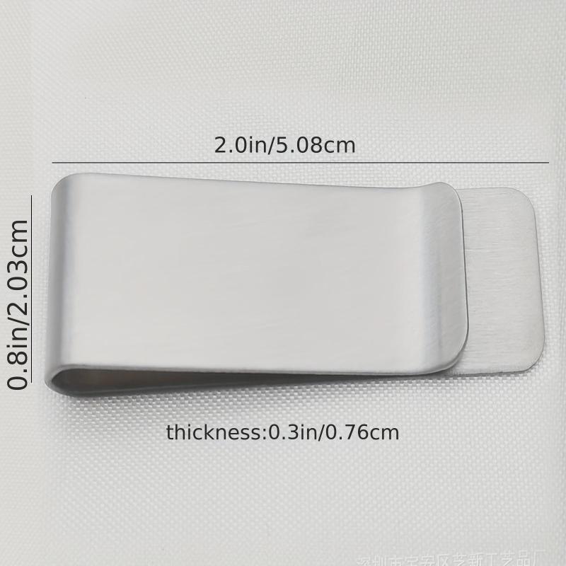 6pcs Stainless Steel Money Clip Credit Card Cash Holder