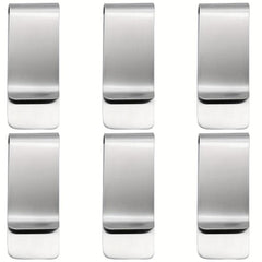 6pcs Stainless Steel Money Clip Credit Card Cash Holder