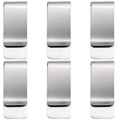 6pcs Stainless Steel Money Clip Credit Card Cash Holder