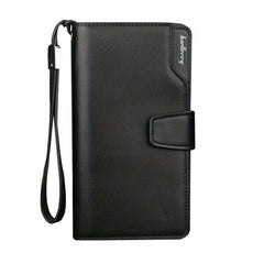 Men's Casual Clutch Business Long Wallet Zipper Mobile Phone Bag Money Clip