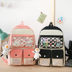 4-in-1 Set: Backpack, Handbag, Crossbody Bag, Clutch