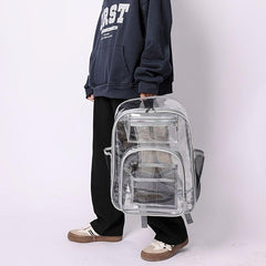 Clear Backpack Heavy Duty Transparent Large School Bag Stadium Security Travel