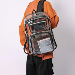 Clear Backpack Heavy Duty Transparent Large School Bag Stadium Security Travel