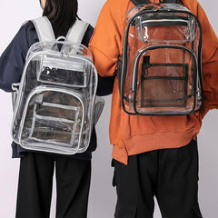Clear Backpack Heavy Duty Transparent Large School Bag Stadium Security Travel
