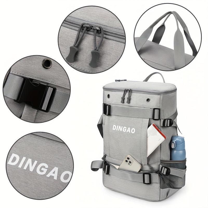 Men's Large Shoulder Bag With Skateboard Storage - Travel Multifunctional Bag