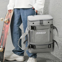 Men's Large Shoulder Bag With Skateboard Storage - Travel Multifunctional Bag