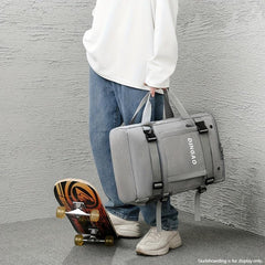 Men's Large Shoulder Bag With Skateboard Storage - Travel Multifunctional Bag