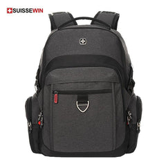 SUISSEWIN Men's Business Backpack Large Capacity Notebook Backpack