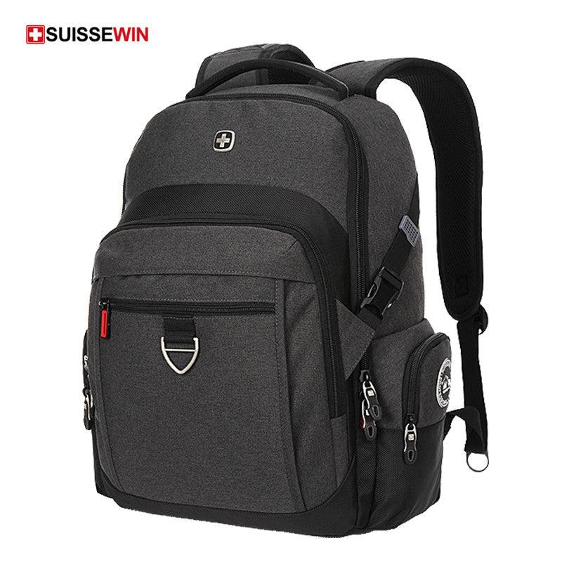 SUISSEWIN Men's Business Backpack Large Capacity Notebook Backpack