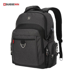 SUISSEWIN Men's Business Backpack Large Capacity Notebook Backpack
