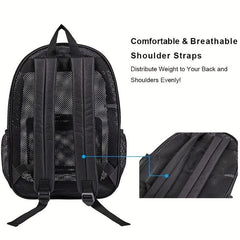 High Load Bearing Mesh Backpack Transparent and Beach Backpack