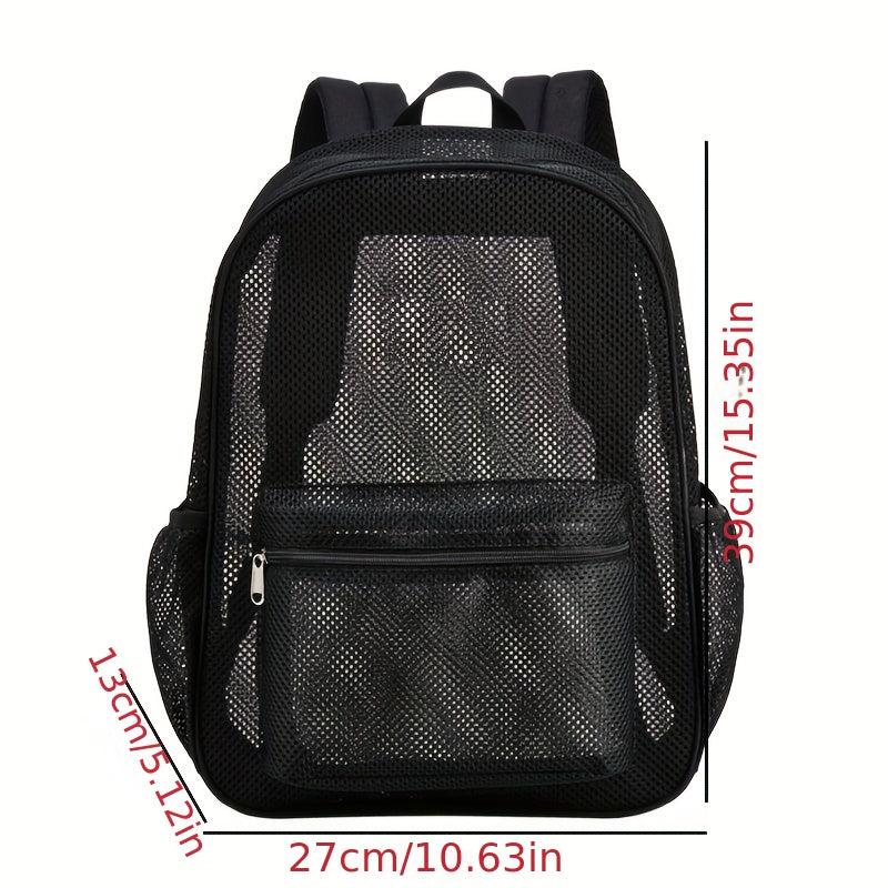 High Load Bearing Mesh Backpack Transparent and Beach Backpack