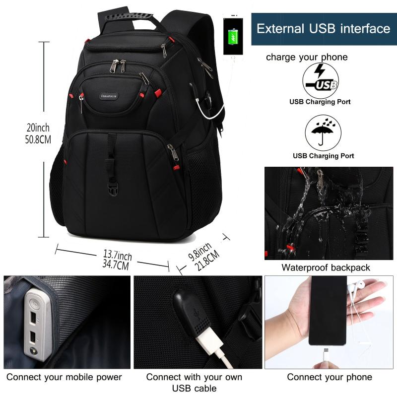 Casual Backpack USB Charging Port Travel Backpack 43 18 Cm Computer Bag