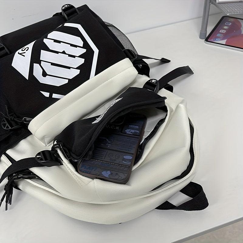 Large Capacity Outdoor Leisure Backpack Anti-splashing Nylon Fabric