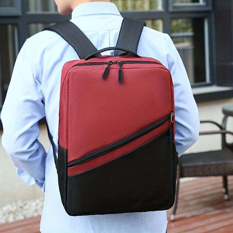 Men's Large Capacity Backpack Business Travel Bag Set