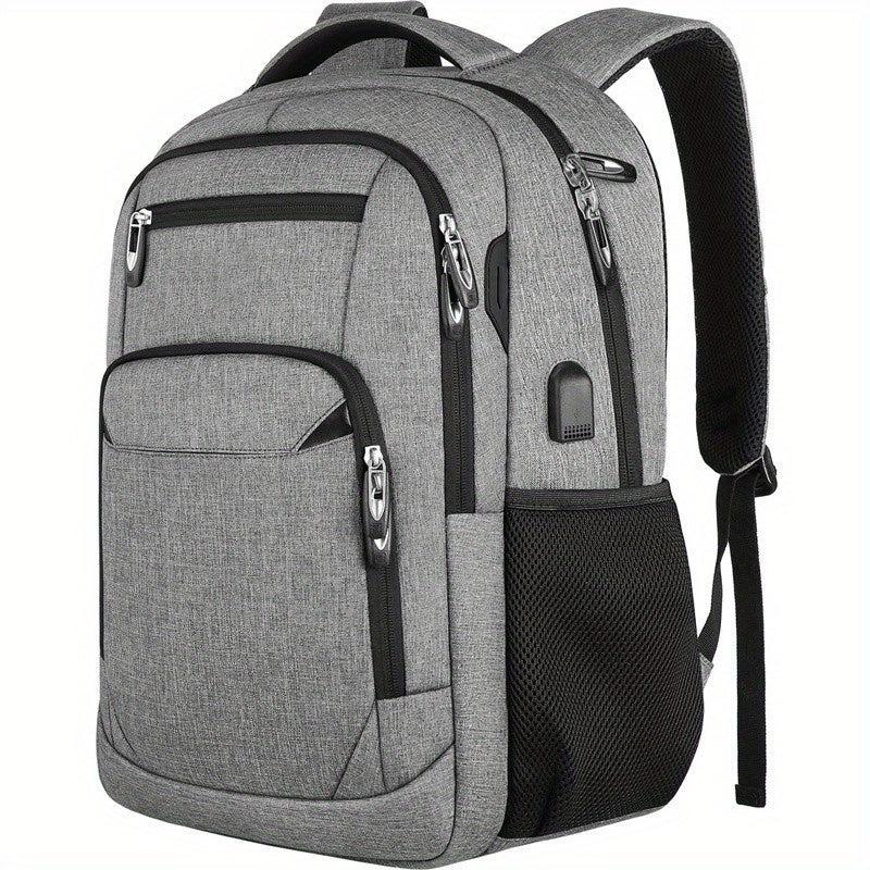 Men's Large Capacity Multifunctional Backpack With USB Charging Travel Bag