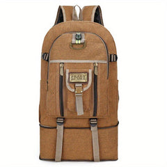 Canvas Large Capacity Backpack Men's Women's Travel Bag