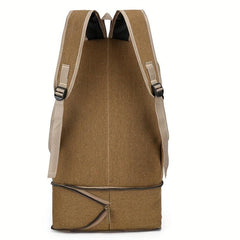 Canvas Large Capacity Backpack Men's Women's Travel Bag