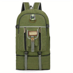 Canvas Large Capacity Backpack Men's Women's Travel Bag