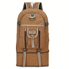 Canvas Large Capacity Backpack Men's Women's Travel Bag