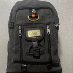 Canvas Large Capacity Backpack Men's Women's Travel Bag