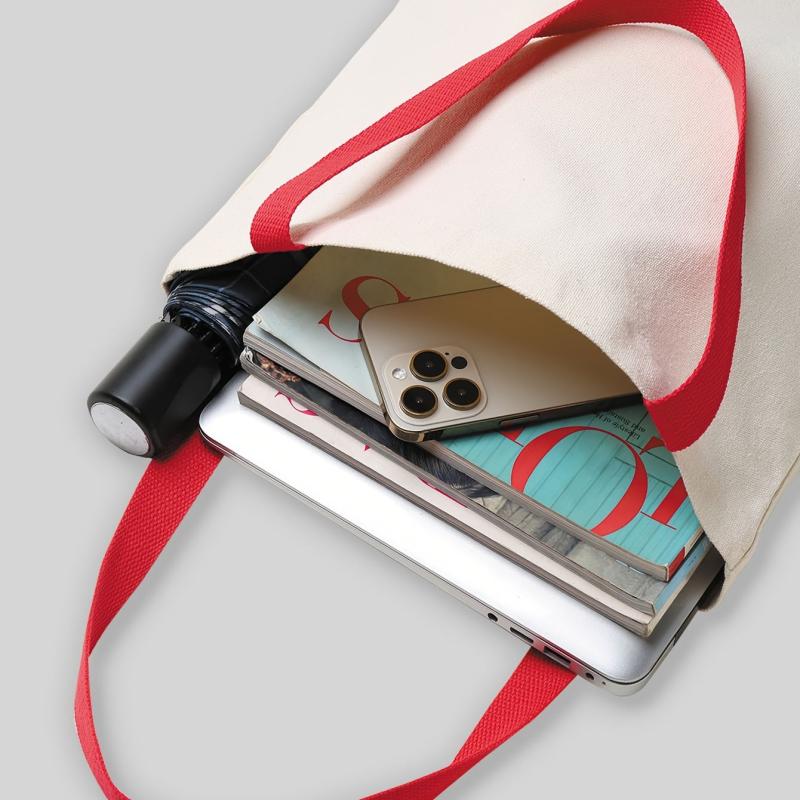 Cat Pattern Shoulder Bag Eco-Friendly Shopping Tote