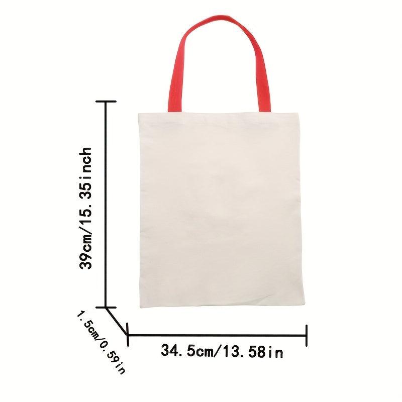 Cat Pattern Shoulder Bag Eco-Friendly Shopping Tote