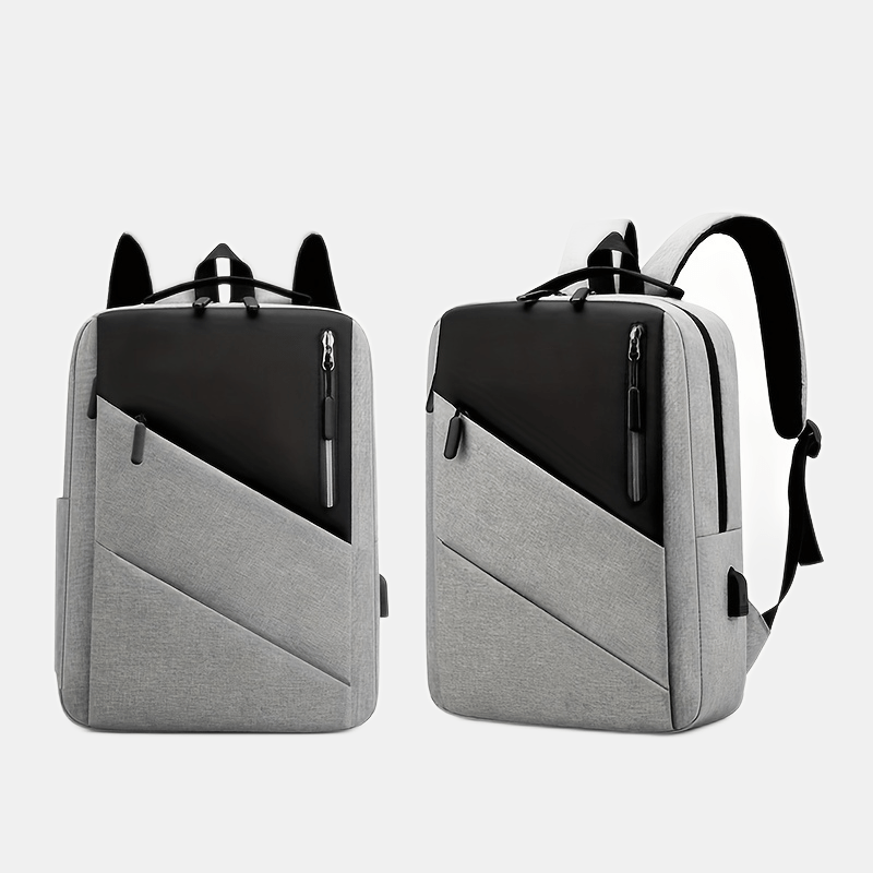 Waterproof Laptop Backpack USB Charging Port Large Capacity Reflective Travel