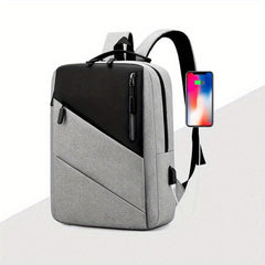 Waterproof Laptop Backpack USB Charging Port Large Capacity Reflective Travel