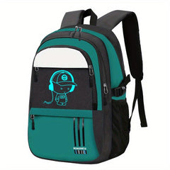 Astronaut Printed Backpack Large Capacity Schoolbag