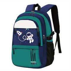 Astronaut Printed Backpack Large Capacity Schoolbag