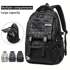 Large Capacity Men's Travel Backpack for Work & School with Computer Compartment